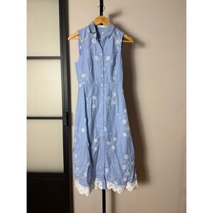 NWT Rachel Parcell Sleeveless Shirt Dress Size 00